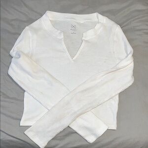 PacSun White Long Sleeve Tee
